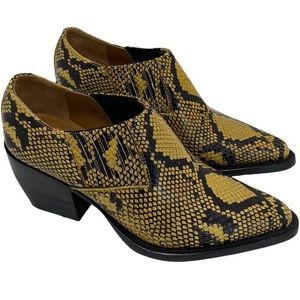 Chloe Rylee Python Print Ankle Boots- Size 8.5